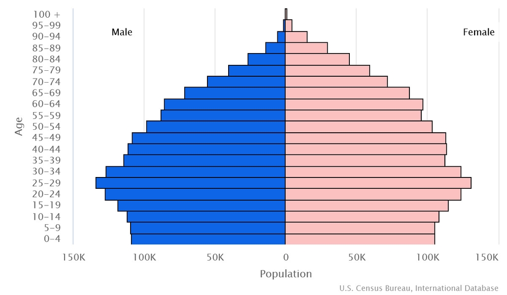 2023 population pyramid