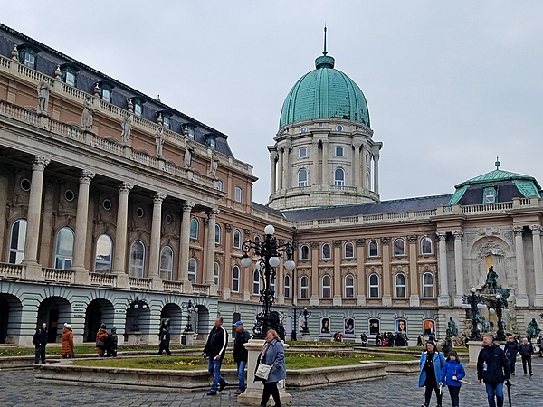 Hungary's Royal Castle (also referred to as the Royal Palace) on Castle Hill in Budapest. Formerly the residence of Hungarian kings, the castle now houses the Hungarian National Gallery and the Budapest History Museum.