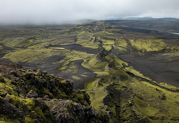 Laki is a volcanic fissure in the western part of Vatnajökull National Park, Iceland, not far from the small village of Kirkjubæjarklaustur. The fissure is properly referred to as Lakagígar -- Laki is a mountain that the fissure bisects.