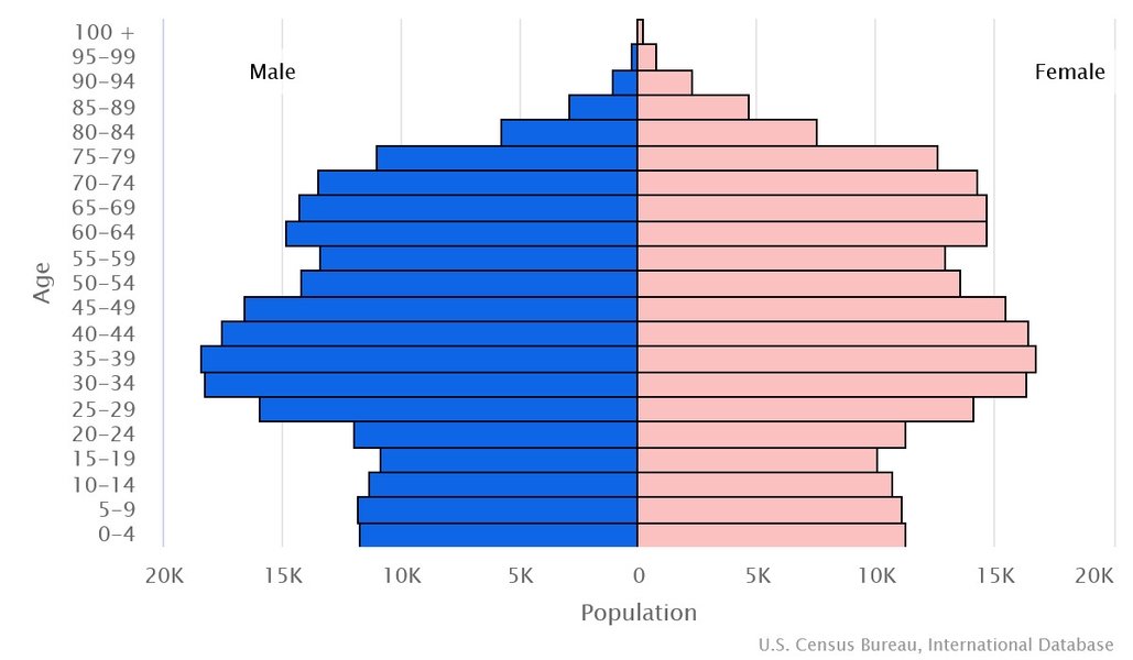 2023 population pyramid