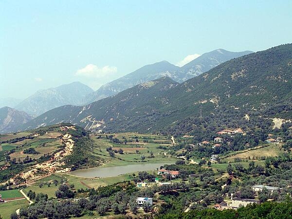 The mountains of the Dinaric and Pindus Alps cover 70 percent of Albania. The 1,230-meter-tall Mount Dajti of the Dinaric range overlooks Tirana.