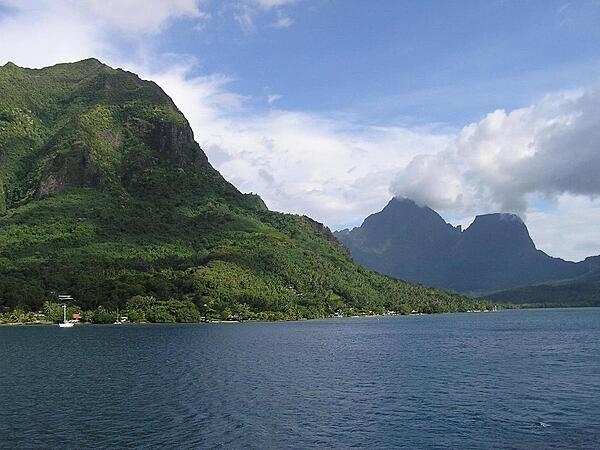 Moorea in the Society Islands in French Polynesia.