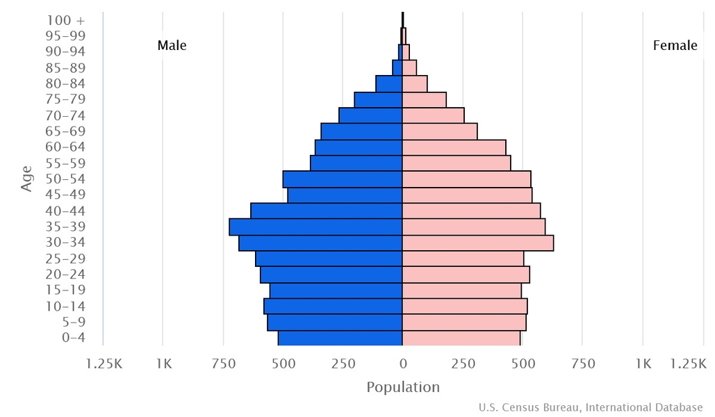 2023 population pyramid