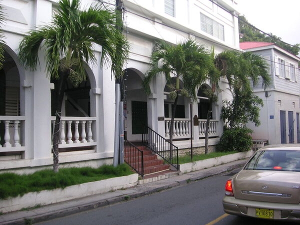 The Old Post Office Building on Main Street in Road Town, the capital of the British Virgin Islands.