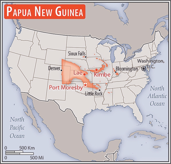 Area comparison map