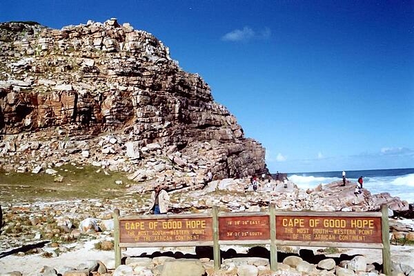 The southernmost tip of Africa is South Africa’s Cape of Good Hope. One of the most famous capes in maritime history, Portuguese explorer Bartolomeu Dias became the first European to sail around it in 1488, naming the cape “Good Hope” for the many opportunities this first water route to Asia offered Europe. Cape Town, the legislative capital of South Africa, is located on the Cape Peninsula.