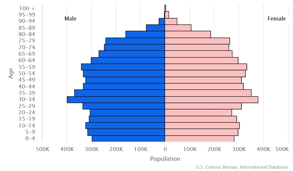 2023 population pyramid