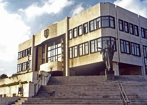 The Parliament Building in Bratislava.