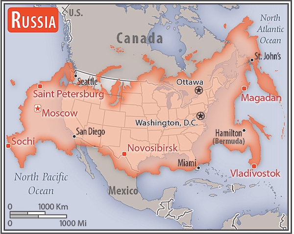 Area comparison map