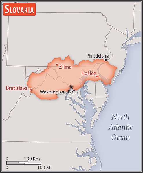 Area comparison map