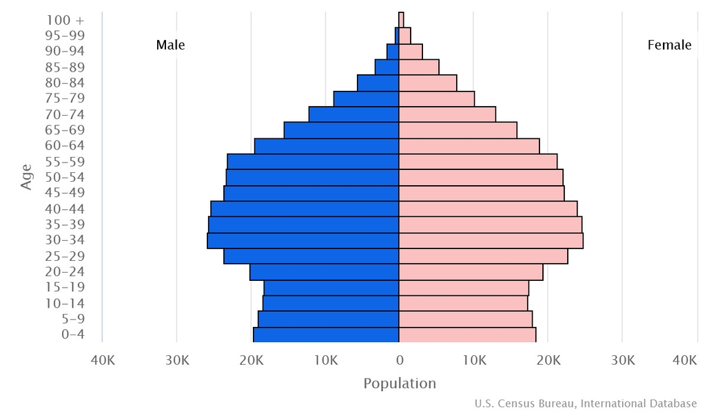 2023 population pyramid