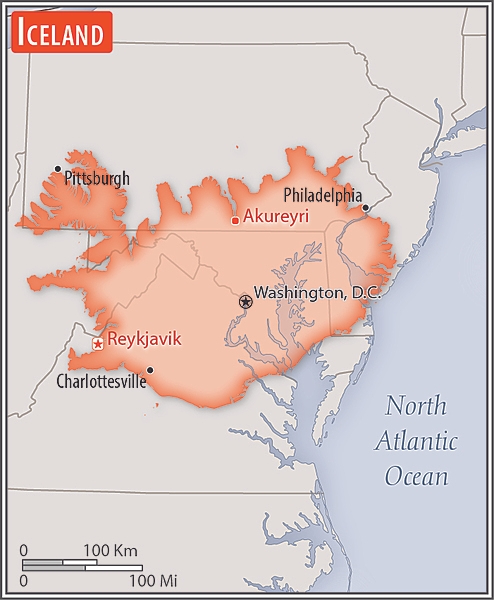 Area comparison map