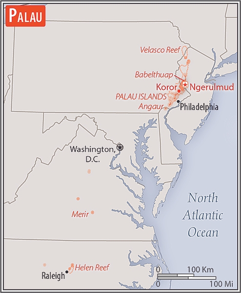 Area comparison map