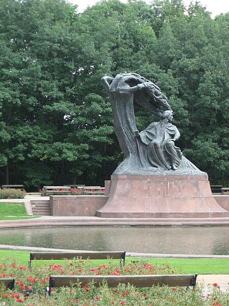 The bronze Frederic Chopin Monument in the Park Lazienkowski (Royal Baths Park) in Warsaw, erected in 1926.