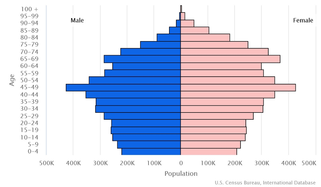 2023 population pyramid