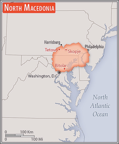 Area comparison map