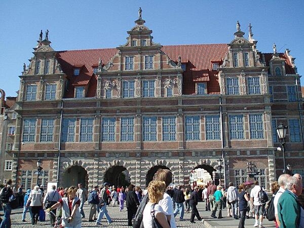 The Green Gate in Gdansk, built between 1568 and 1571 at the end of the city&apos;s Long Market, served as the residence of visiting Polish monarchs.