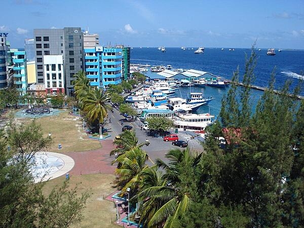 Jumhoorie Maidan (Republic Square) was set up in 1989 on the waterfront of Male, the capital and largest city in the Maldives. Male, sometimes known as King&apos;s Island, was the royal seat for the former rulers of the Maldives. The Maldives consist of 1,190 coral islands averaging only 1.5 m above sea level. Once Buddhist, the Maldives are now predominately Muslim.