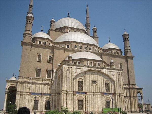 The Muhammad Ali Mosque (The Alabaster Mosque) was commissioned by Muhammad Ali Pasha, who is considered the founder of modern Egypt, in memory of his eldest son Tusun Pasha, who died in 1816. Located in the Citadel of Cairo, the mosque is one of the biggest Ottoman-style mosques built in the first half of the 19th century and is the most visible mosque in Cairo.  Muhammad Ali Pasha died in 1849 and was buried in the mosque’s courtyard.