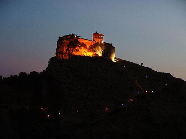 Petrela Castle outside Tirana, Albania, was the home of national hero Skanderbeg&apos;s sister and served as part of his defense network against the Ottomans. The central tower dates from 500 A.D., and the surrounding Byzantine fortifications date from the 11th to the 14th centuries.