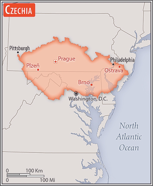 Area comparison map