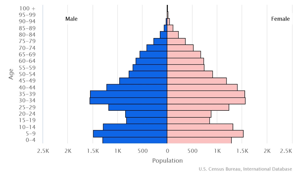 2023 population pyramid