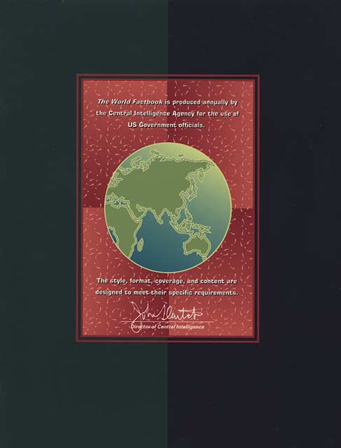 World Factbook Back Cover 1996