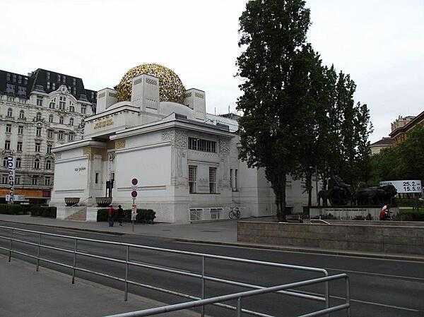 The Secession Building in Vienna, Austria, was constructed in 1897-98 and was meant to be an "architectural manifesto" and exhibit hall for the Secession artists of Vienna -- painters, architects, and sculptors who had rejected the artistic establishment. Secession style became a branch of Jugendstil (Art Nouveau).