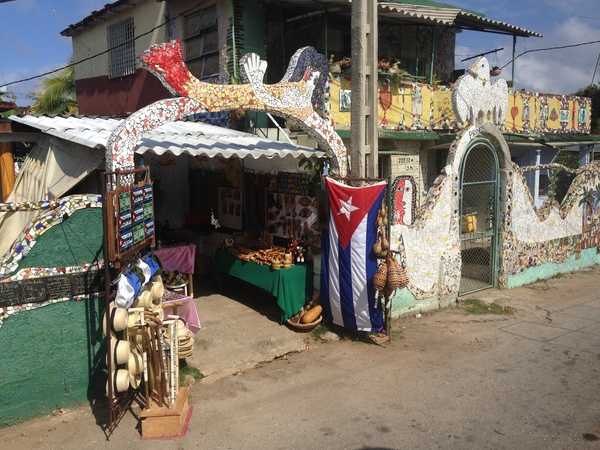 In the Fusterlandia neighborhood of Havana, Cuba. Fusterlandia is an expanding mosaic project begun by Jose Fuster in 1975 that has transformed a run-down fishing community into an artistic haven.