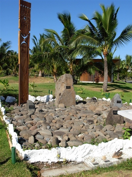 Memorial in Papeete, Tahiti, to victims of atomic weapons testing in French Polynesia. Photo courtesy of NOAA / Lt. Cmdr. Matthew Wingate.