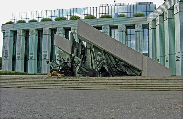 Warsaw Uprising Memorial in Warsaw.