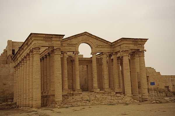 The Parthian Temple of Mrn is one of thirteen temples that are a part of the Hatra complex. Hatra is one of three areas in Iraq that is a World Heritage Site. Photo courtesy of the US Department of Defense/  Staff Sgt. JoAnn Makinano.