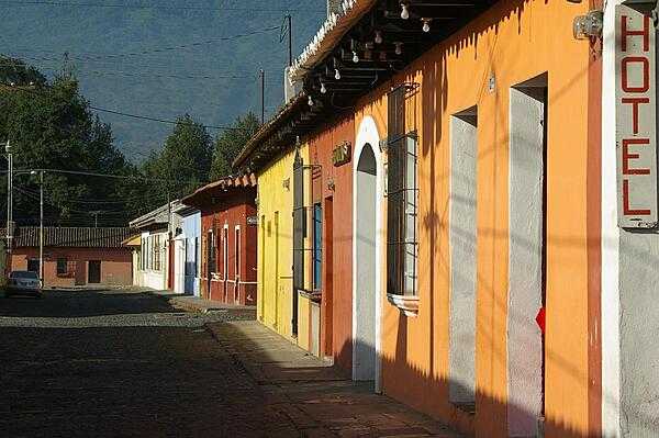 View in the town of Antigua, Guatemala, outside Guatemala City.