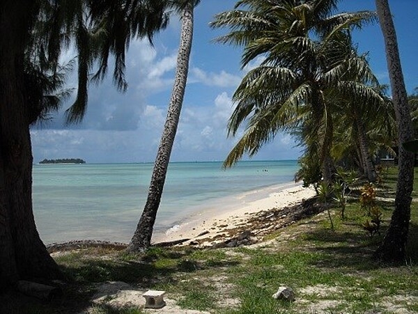 Micro Beach is adjacent to the American Memorial Park in Garapan. Photo courtesy of the US National Park Service.