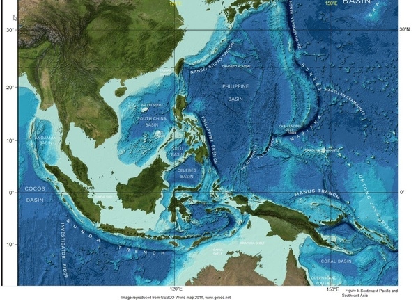 Pacific Ocean  Depth, Temperature, Animals, Location, Map