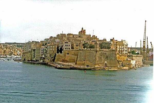 The old fortifications in Valletta, Malta, date to the 16th century.