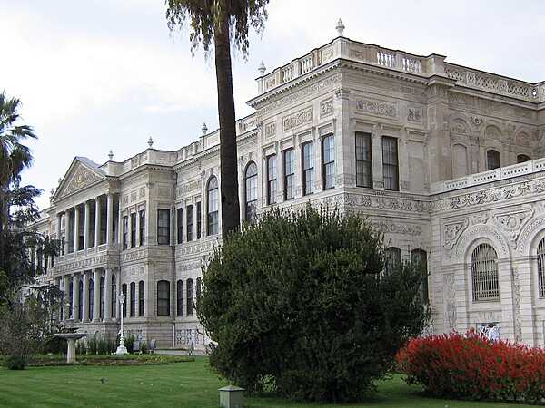 The imposing Dolmabahce Palace in Istanbul. Built between 1843 and 1856, the Palace served as the main administrative center of the Ottoman Empire through most of the second half of the 19th and early 20th centuries.