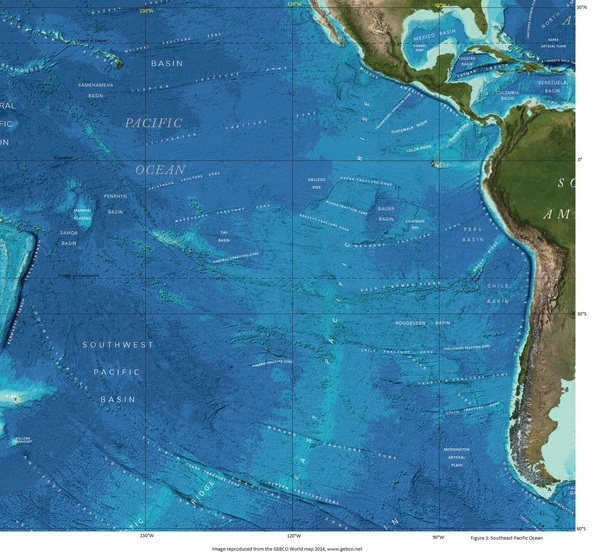 pacific ocean floor map