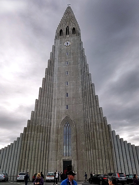 Hallsgrimskirkja is a Lutheran church in Reykjavik, Iceland, that was built between 1945 and 1986. The church, with its spire of 74.5 m (244 ft), is one of the tallest buildings in Iceland and the tallest church in the country. The unusual design of the building was inspired by Iceland’s volcanoes and resembles a gigantic stalagmite of petrified lava.