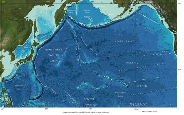 north pacific current map