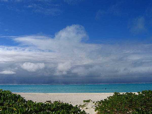 A view to the west from Sand Island, Midway Atoll National Wildlife Refuge. Photo courtesy of the USFWS/David Patte.