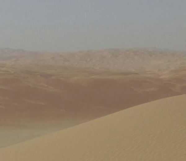 South and west of Abu Dhabi, vast, rolling sand dunes merge into the Rub' al Khali (Empty Quarter). The Rub' al Khali  is a sand desert encompassing the southern third of the Arabian Peninsula, including southern Saudi Arabia, and areas of Oman, the United Arab Emirates, and Yemen. The desert covers some 650,000 sq km (250,000 sq mi).