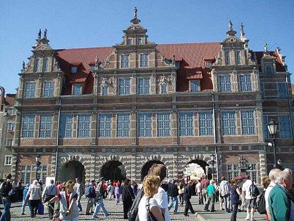 The Green Gate in Gdansk, built between 1568 and 1571 at the end of the city&apos;s Long Market, served as the residence of visiting Polish monarchs.